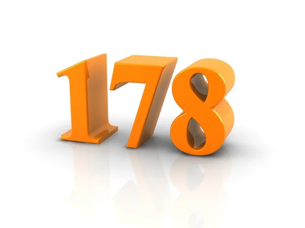 Número 178 — Fotografia de Stock