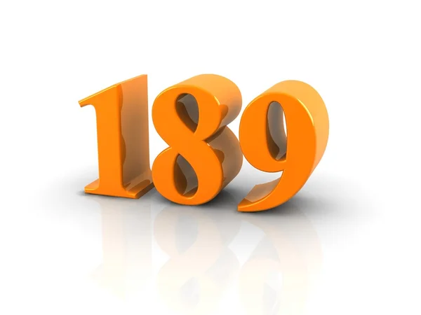 Numer 189 — Zdjęcie stockowe