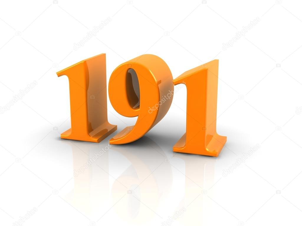 Number 191 — Stock Photo