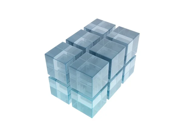Cubi di vetro — Foto Stock