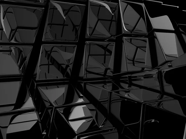 Cubos negros — Foto de Stock