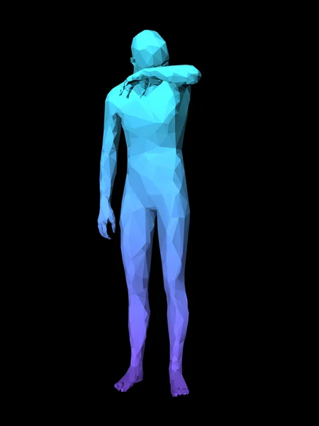 Corpo homem abstrato — Fotografia de Stock
