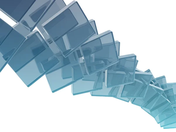 Glass cubes — Stock Photo, Image