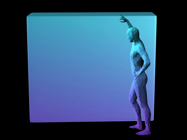 Corpo homem abstrato — Fotografia de Stock