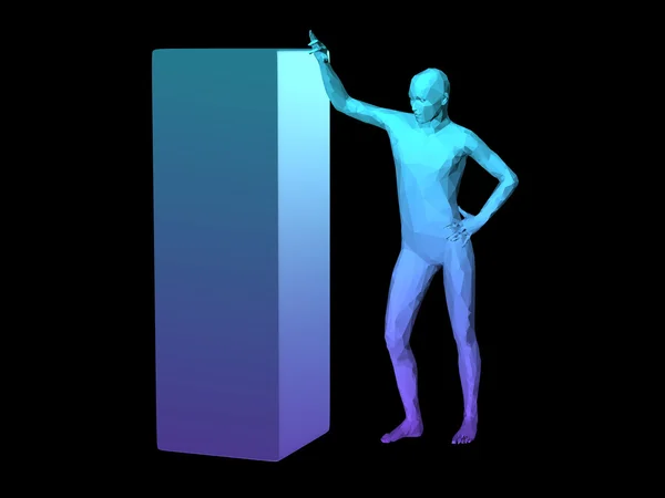 Abstract man body — Stock Photo, Image