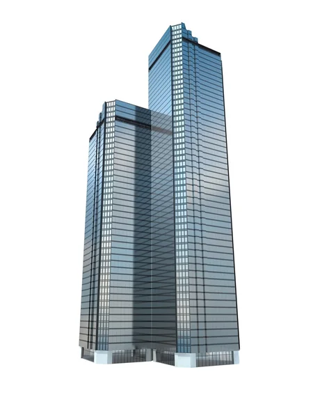 Rascacielos gemelos — Foto de Stock