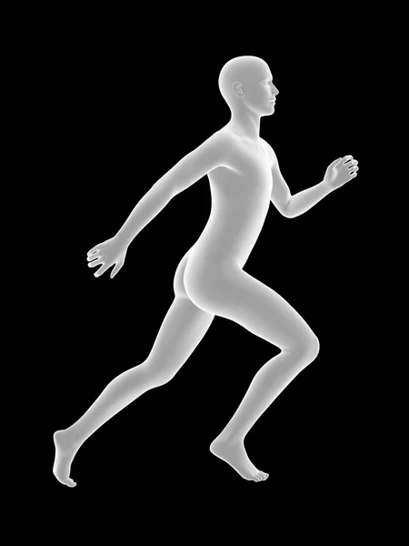 Человек бежит — стоковое фото