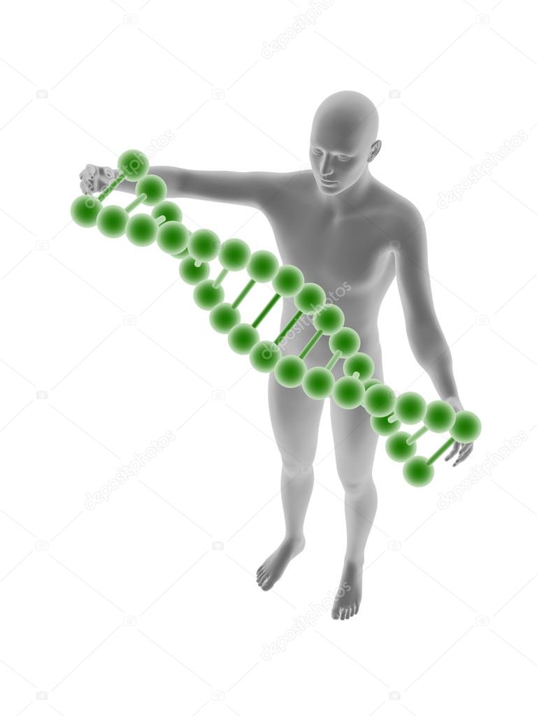 man and DNA