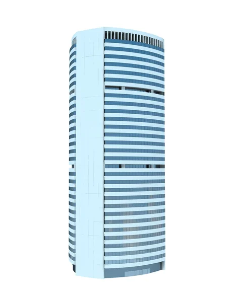 Einzelner Wolkenkratzer — Stockfoto