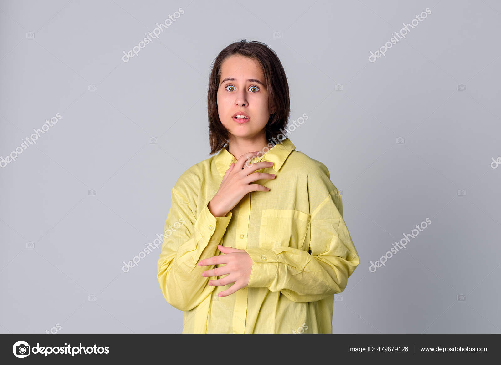 Scared Face Teen, Stock image