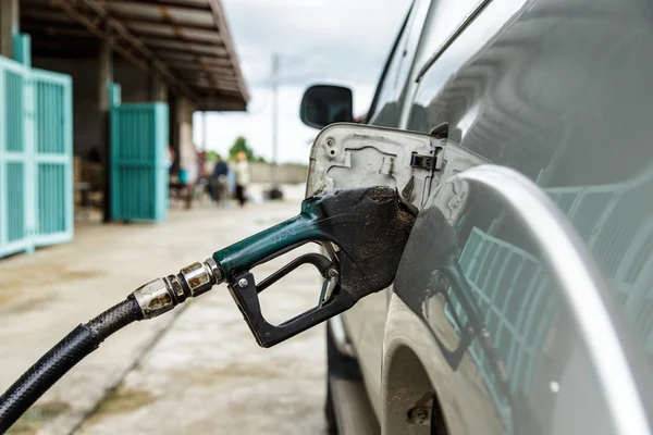 dirty gas pump nozzle