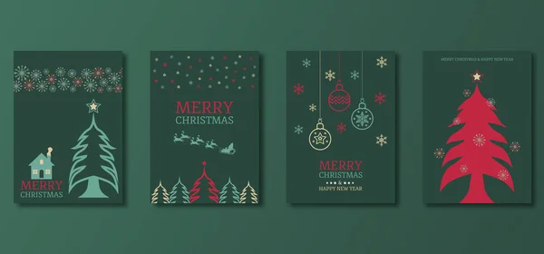 Vánoční Přání Veselé Vánoce Šťastný Nový Rok2021 Vektorová Ilustrace — Stockový vektor