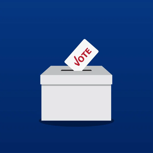 Ψηφοδέλτιο Και Ψηφοδέλτιο Επίπεδη Διανυσματική Απεικόνιση — Διανυσματικό Αρχείο