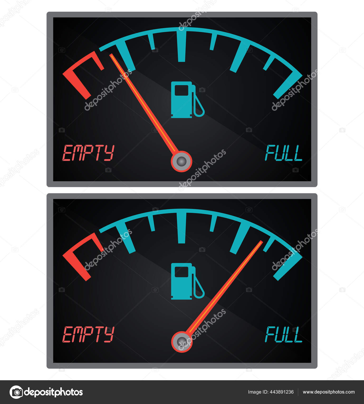 punt markering gracht Gas Gauge Fuel Indicator Fuel Gauge Indicator Fuel Icon Gas Stock Vector by  ©Bemidji #443891236