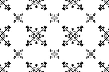 Kusursuz desen. Barok, rokoko tarzı duvar kağıdı tasarımı. Kusursuz geçmişe dönük elementler. Antika stili antika deseni ile kesişir. Kusursuz haç deseni. Vektör illüstrasyonu.