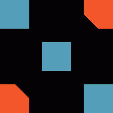 Soyut renkli kare geometrik modern dekorasyon. Geometrik mozaik düz desen tasarımı