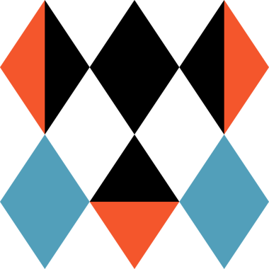 Soyut renkli kare geometrik modern dekorasyon. Geometrik mozaik düz desen tasarımı