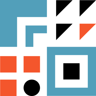 Soyut renkli kare geometrik modern dekorasyon. Geometrik mozaik düz desen tasarımı