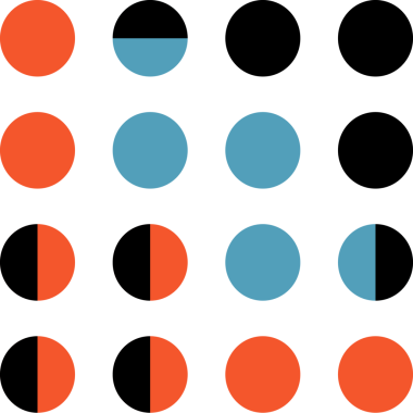 Soyut renkli kare geometrik modern dekorasyon. Geometrik mozaik düz desen tasarımı