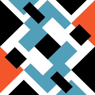 Soyut renkli kare geometrik modern dekorasyon. Geometrik mozaik düz desen tasarımı