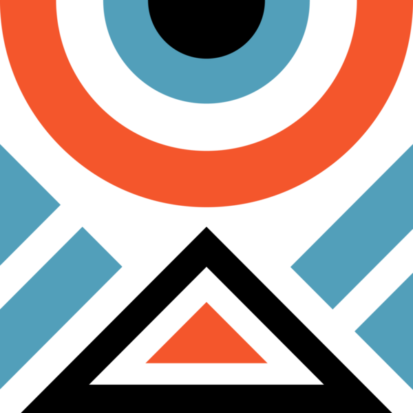 Soyut renkli kare geometrik modern dekorasyon. Geometrik mozaik düz desen tasarımı