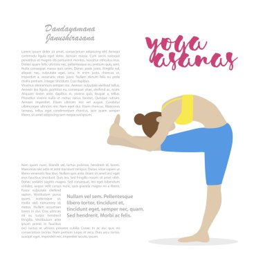 Yoga asana kızın yaptığı