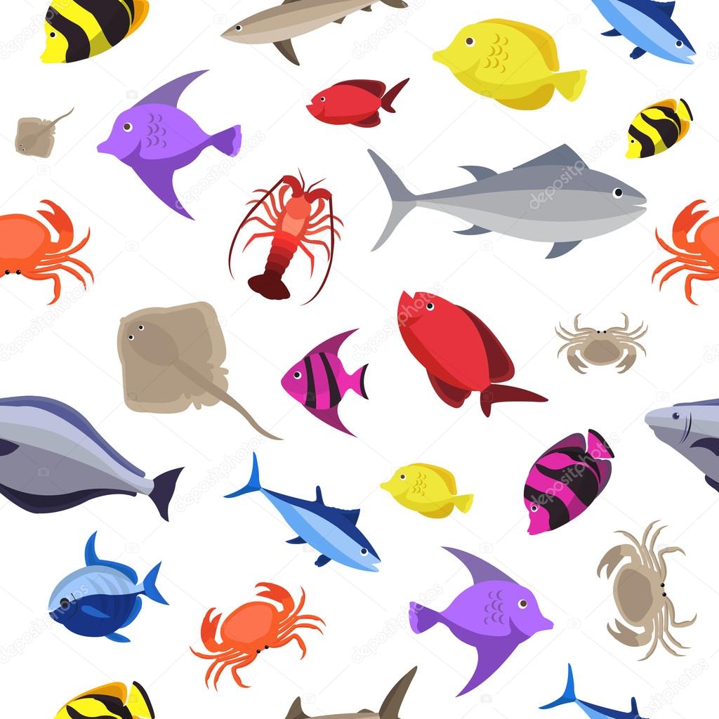 Marine life pattern