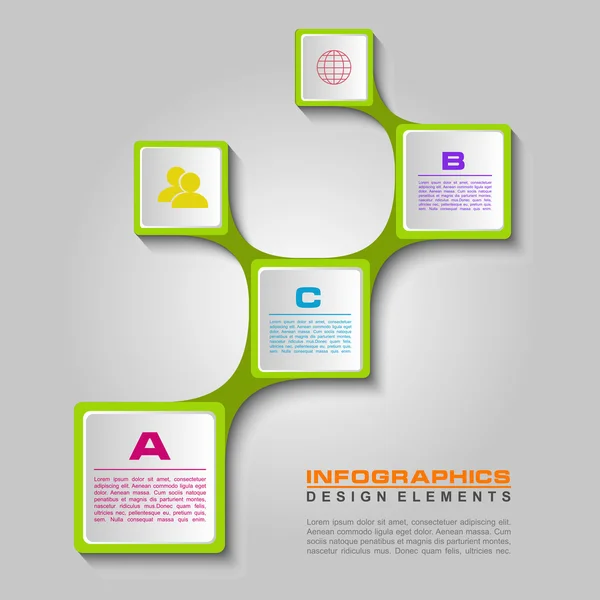 Conception de modèles d'infographie — Image vectorielle