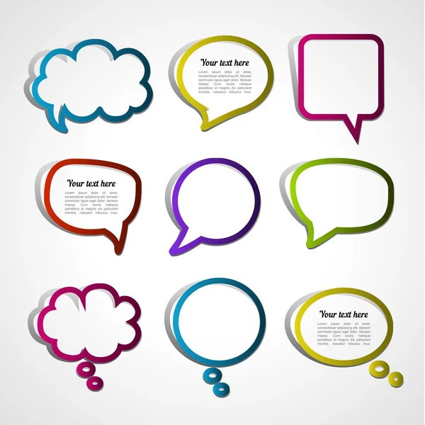 Speech  bubble set — Stock Vector