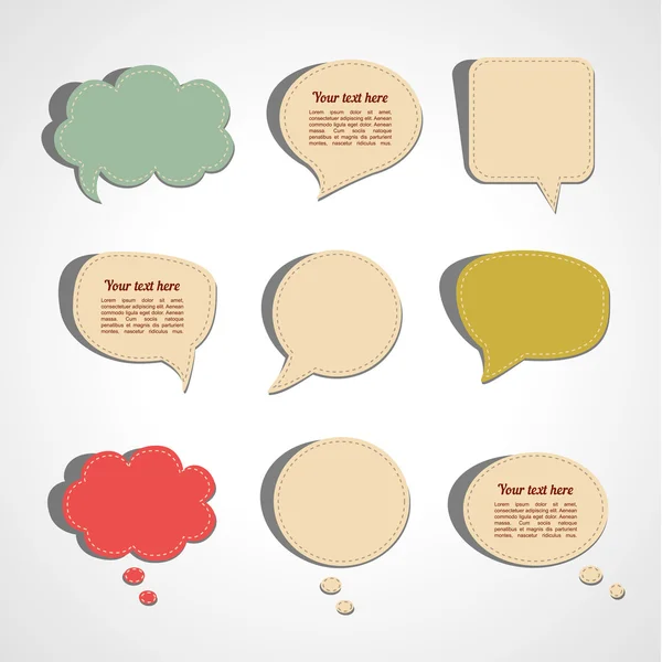 Speech  bubble set — Stock Vector