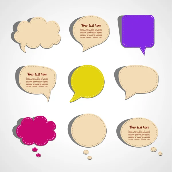 Speech  bubble set — Stock Vector