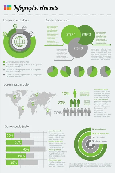 Set infografische elementen — Stockvector