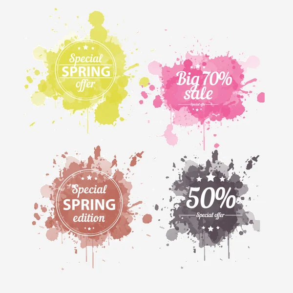 Conjunto de oferta primavera — Vector de stock