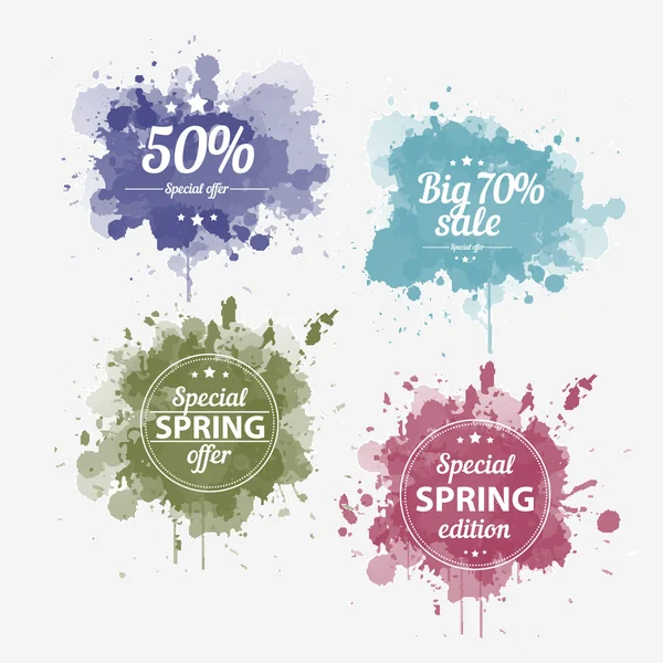 Set offre printemps — Image vectorielle