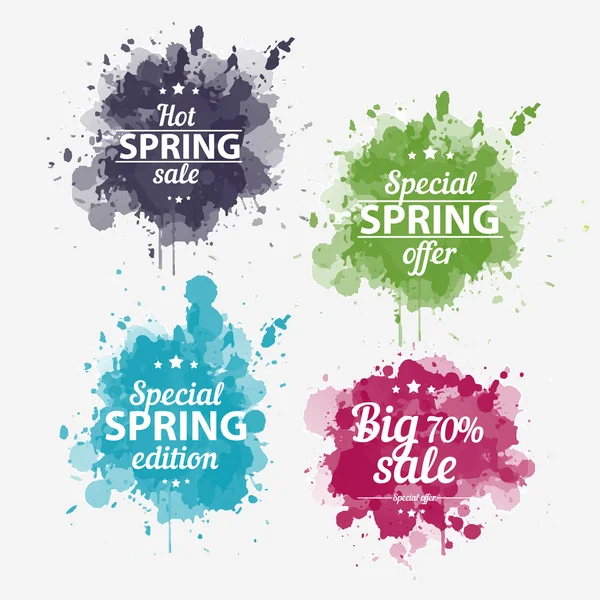 Spring offer set — Stock Vector