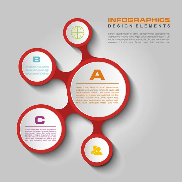 Infographic πρότυπο σχεδιασμού — Διανυσματικό Αρχείο