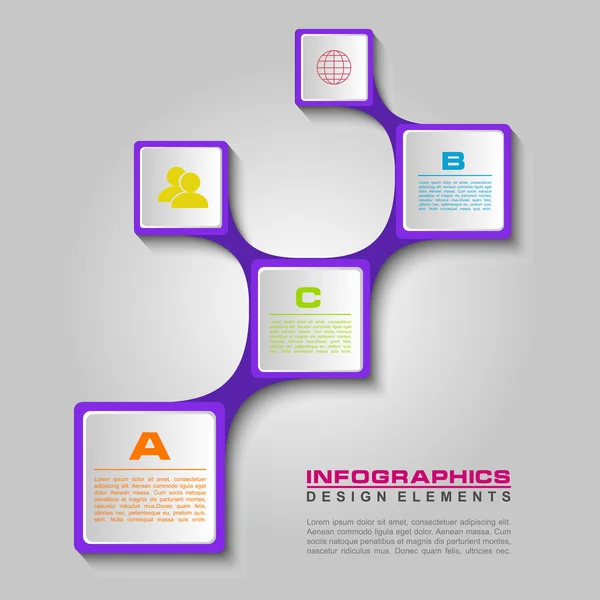 Diseño de plantilla infográfica — Vector de stock