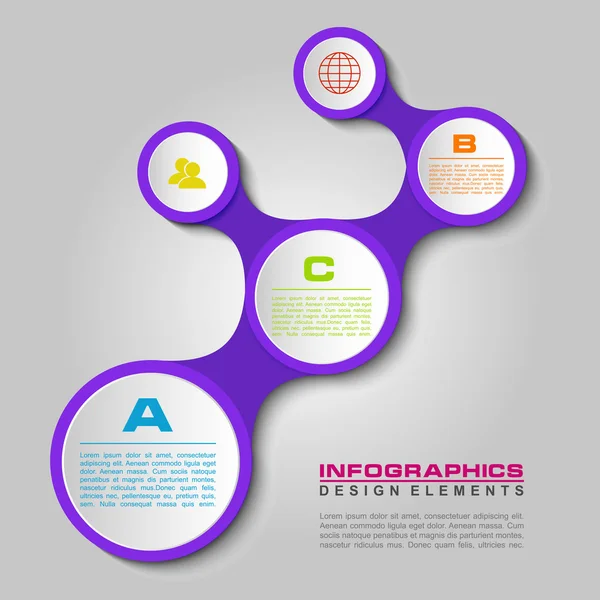 Conception de modèles d'infographie — Image vectorielle