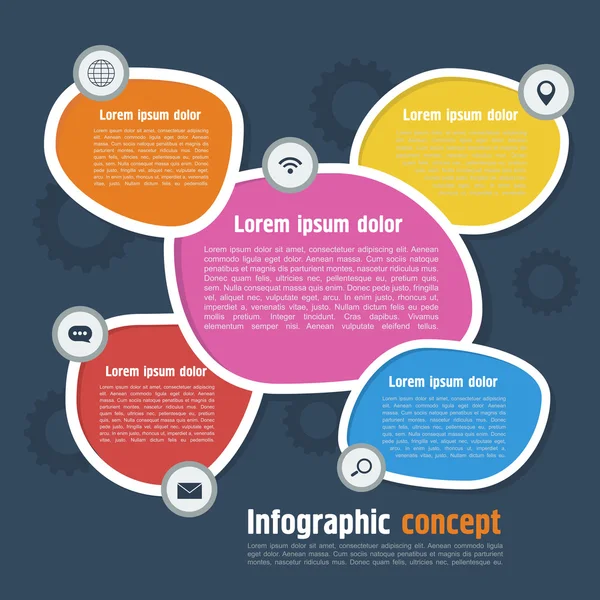 Design de modelo infográfico —  Vetores de Stock