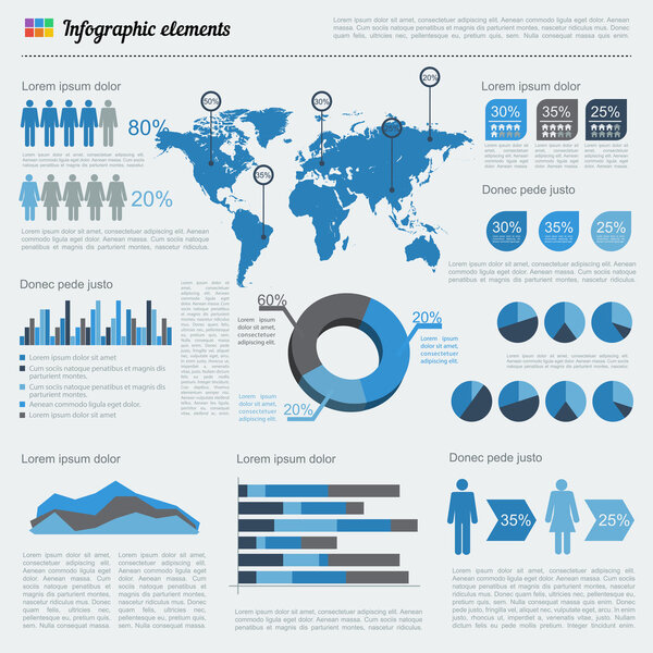 Набор инфографических элементов
