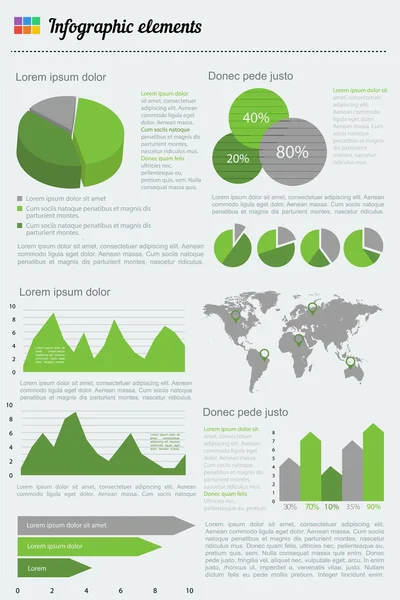 Σύνολο στοιχείων infographics — Διανυσματικό Αρχείο