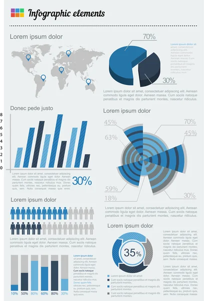 Set infografische elementen — Stockvector