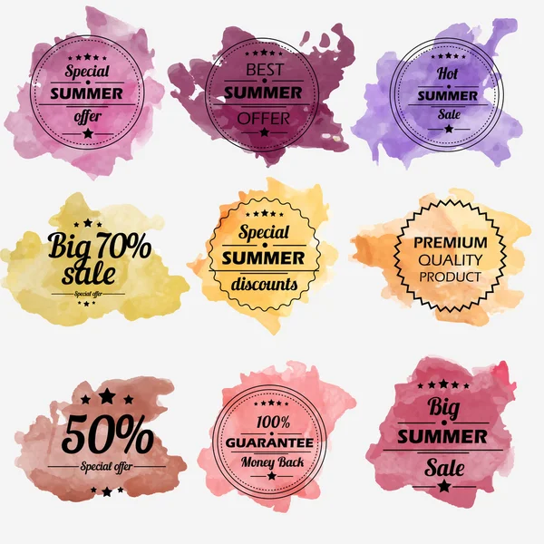 Oferta de verano conjunto — Vector de stock