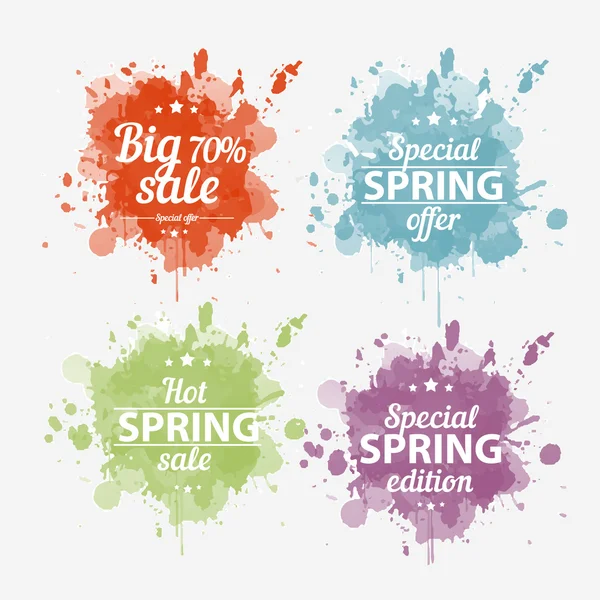 Conjunto de oferta primavera — Vector de stock
