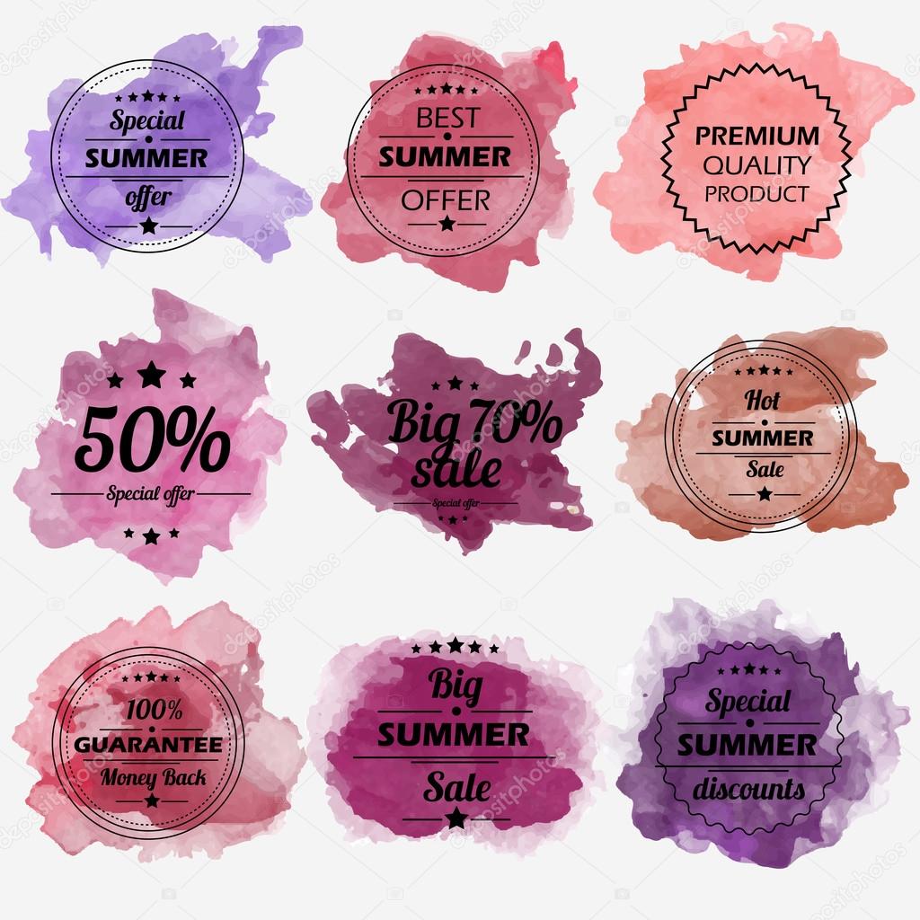 Summer offer stickers 