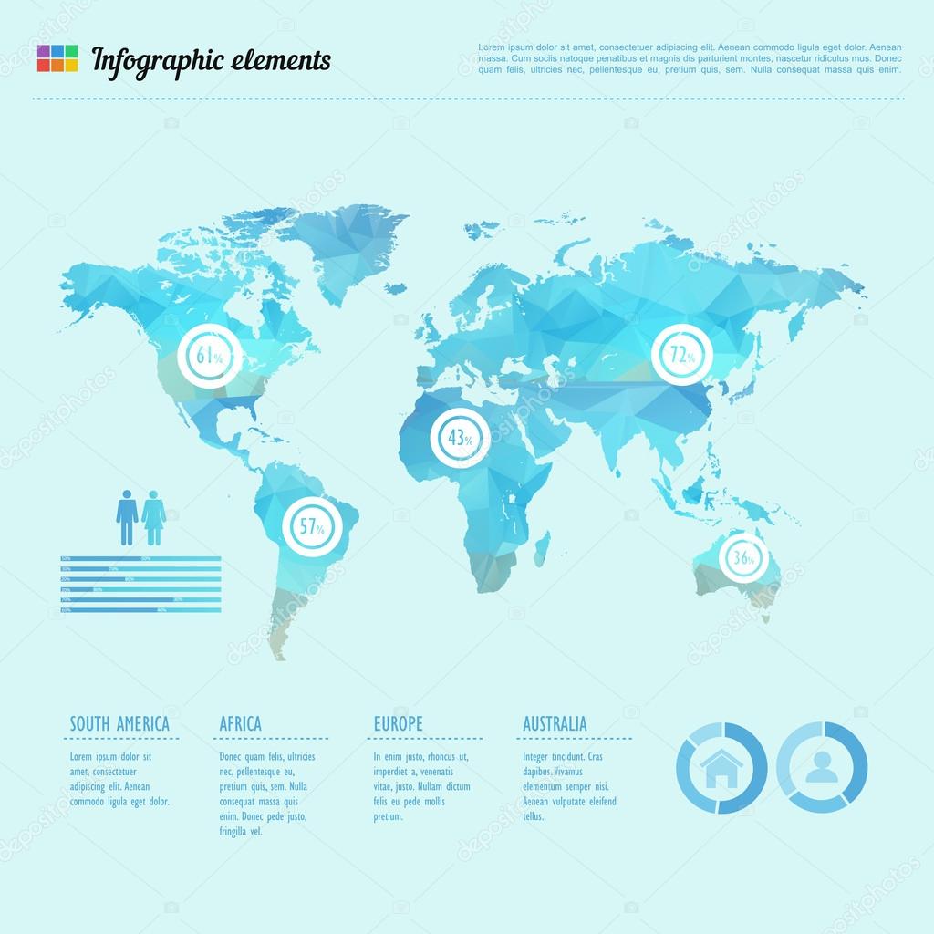 Infographic Map Template
