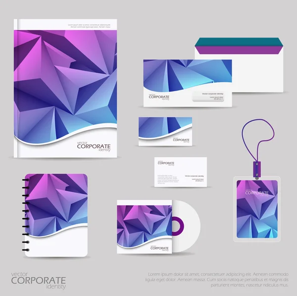 Identity company style template — Stock Vector