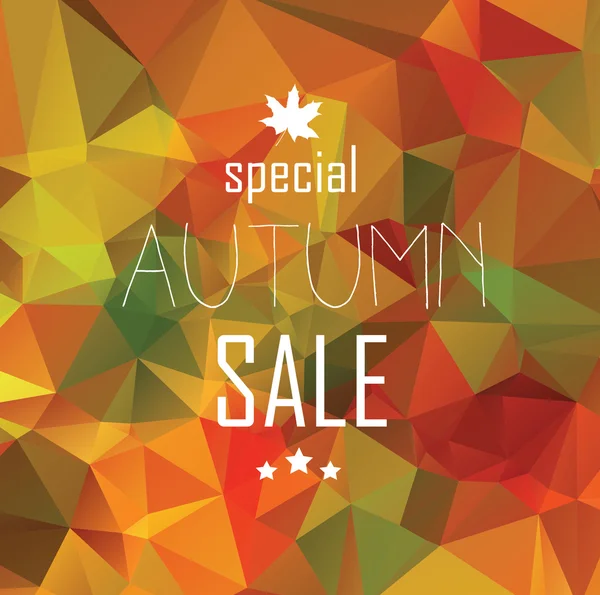 Affiche Vente Automne — Image vectorielle