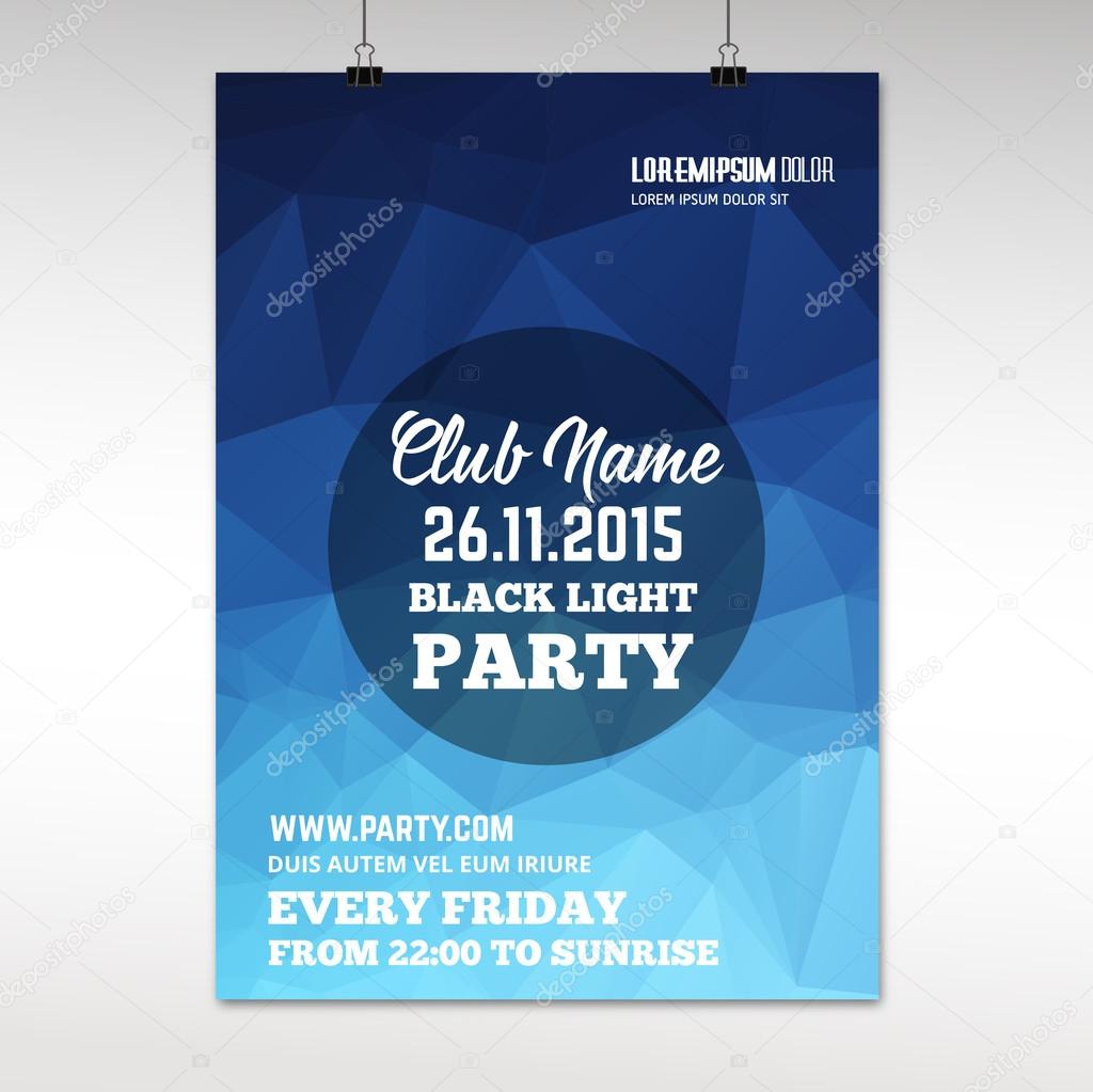 Club poster template