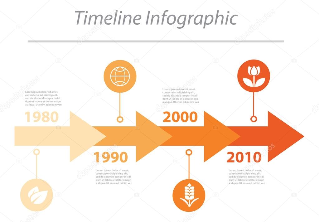 Timeline Infographic with diagrams